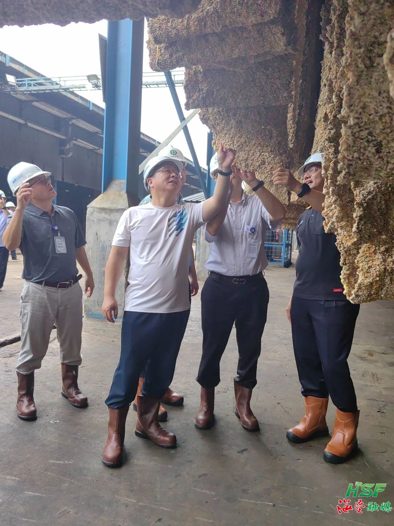 包洪文一行调研合盛农业SGO加工厂。